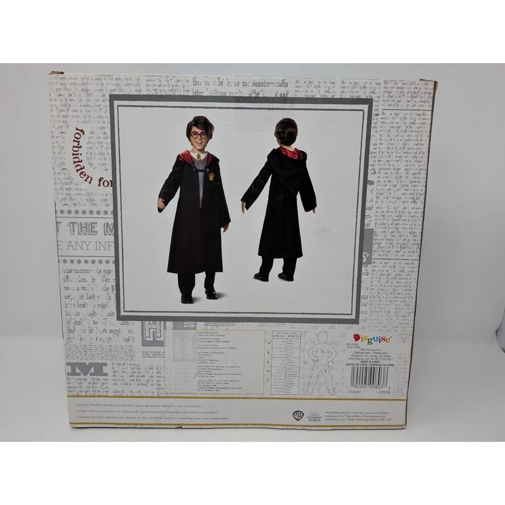 Disguise Harry Potter Gryffindor Robe Costume Kids L 10-12 Dark Academia New